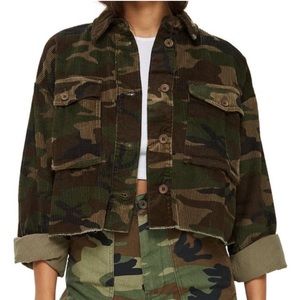 Topshop Camo Cropped Jacket